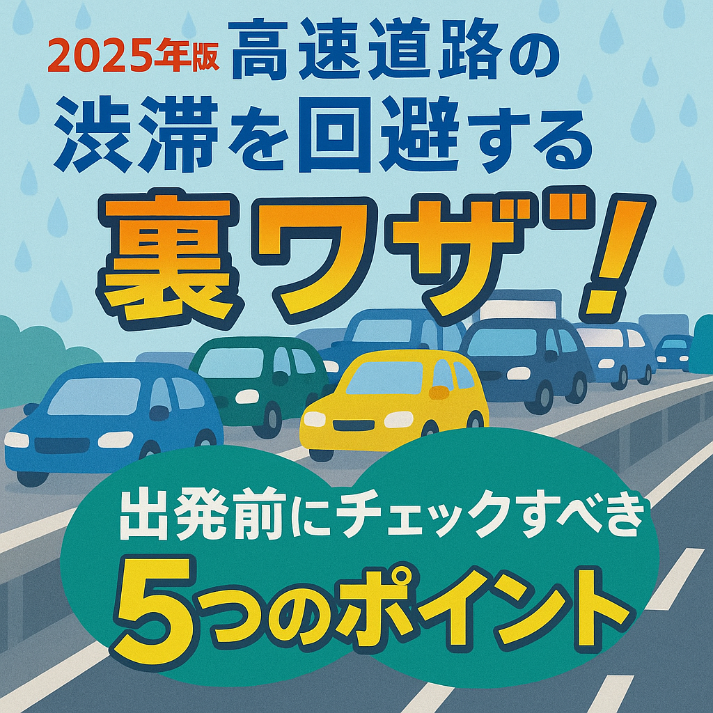 【2025年版】高速道路の渋滞を回避する裏ワザ！出発前にチェックすべき5つのポイント