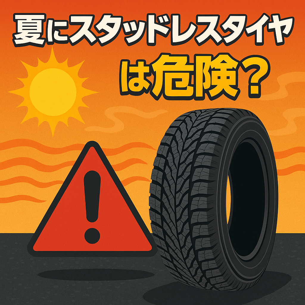 夏に冬タイヤはNG？スタッドレスを履きっぱなしにする危険性と対処法