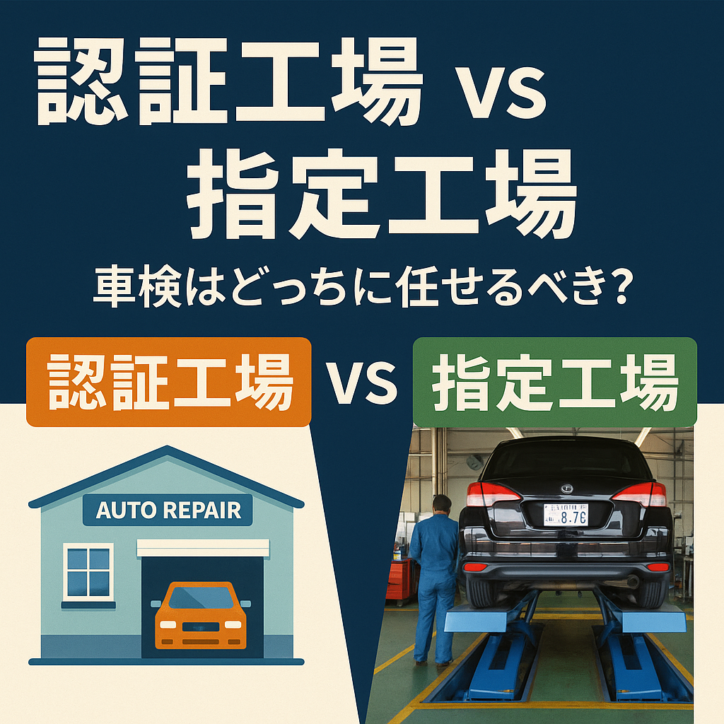 車検で迷う？指定工場と認証工場の違いをやさしく解説
