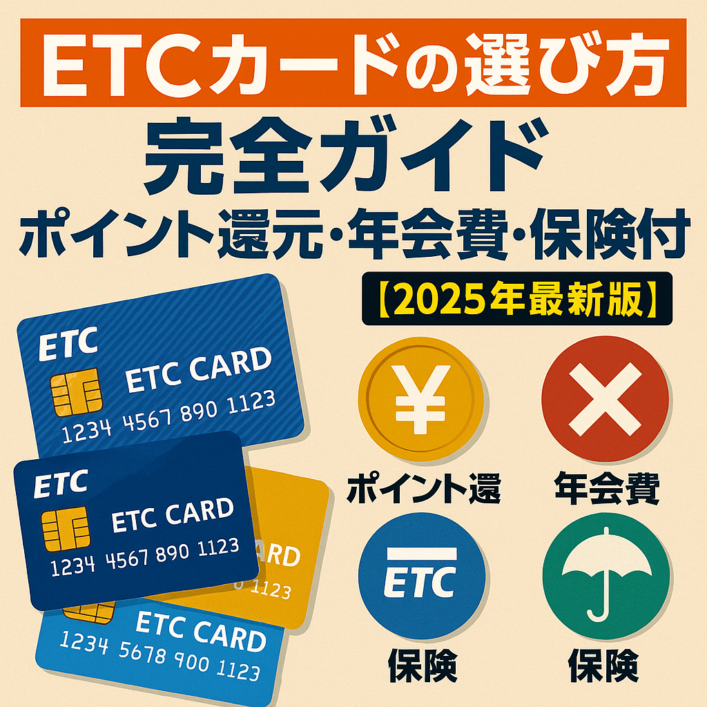 ETCカードの選び方完全ガイド｜ポイント還元・年会費・保険付帯で徹底比較【2025年最新版】
