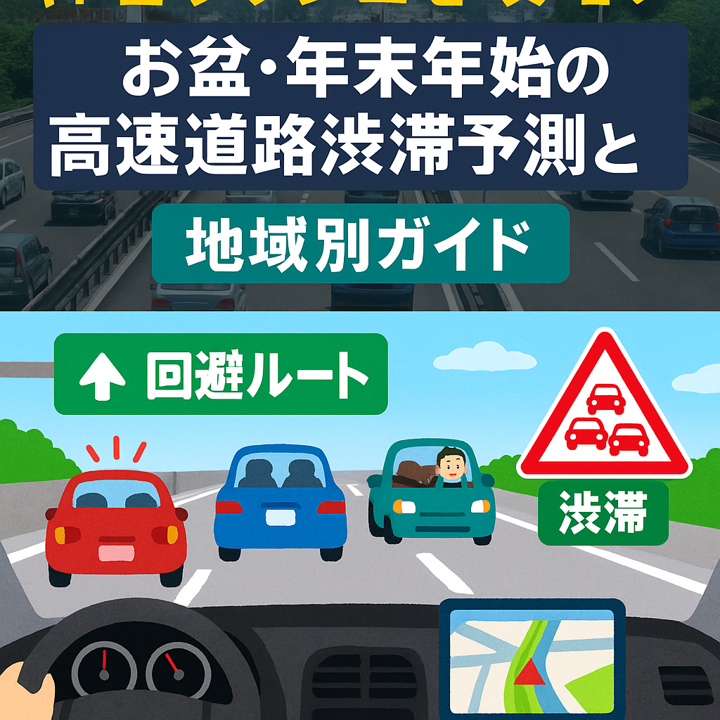 帰省ラッシュを攻略！お盆・年末年始の高速道路渋滞予測と回避ルート【地域別ガイド】