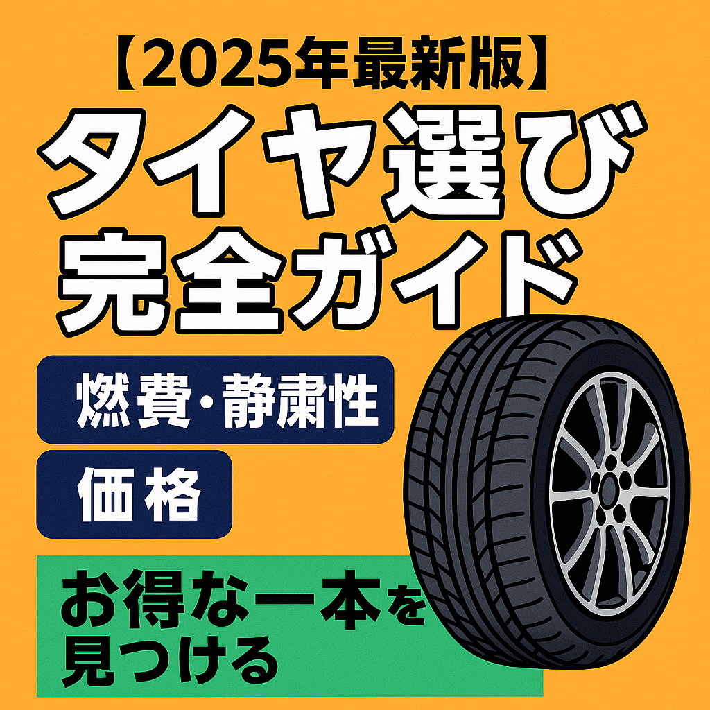 【2025年最新版】タイヤ選び完全ガイド｜燃費・静粛性・価格比較でお得な一本を見つける