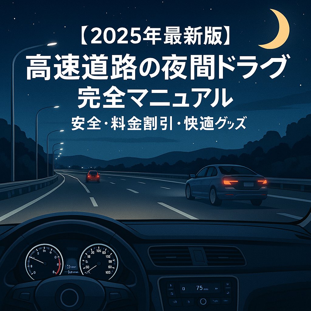 【2025年最新版】高速道路の夜間ドライブ完全マニュアル｜安全・料金割引・快適グッズ