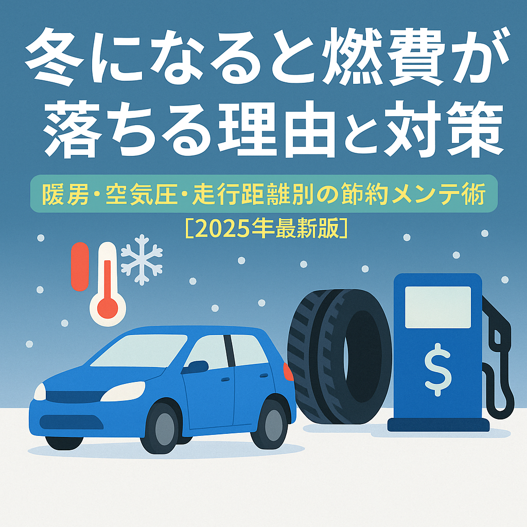 冬になると燃費が落ちる理由と対策|暖房・空気圧・走行距離別の節約メンテ術【2025年最新版】