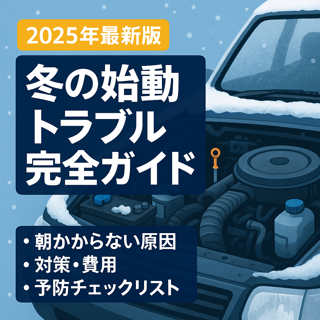 【2025年最新版】冬のエンジン始動トラブル完全ガイド｜朝かからない原因と対策・費用・予防チェックリスト