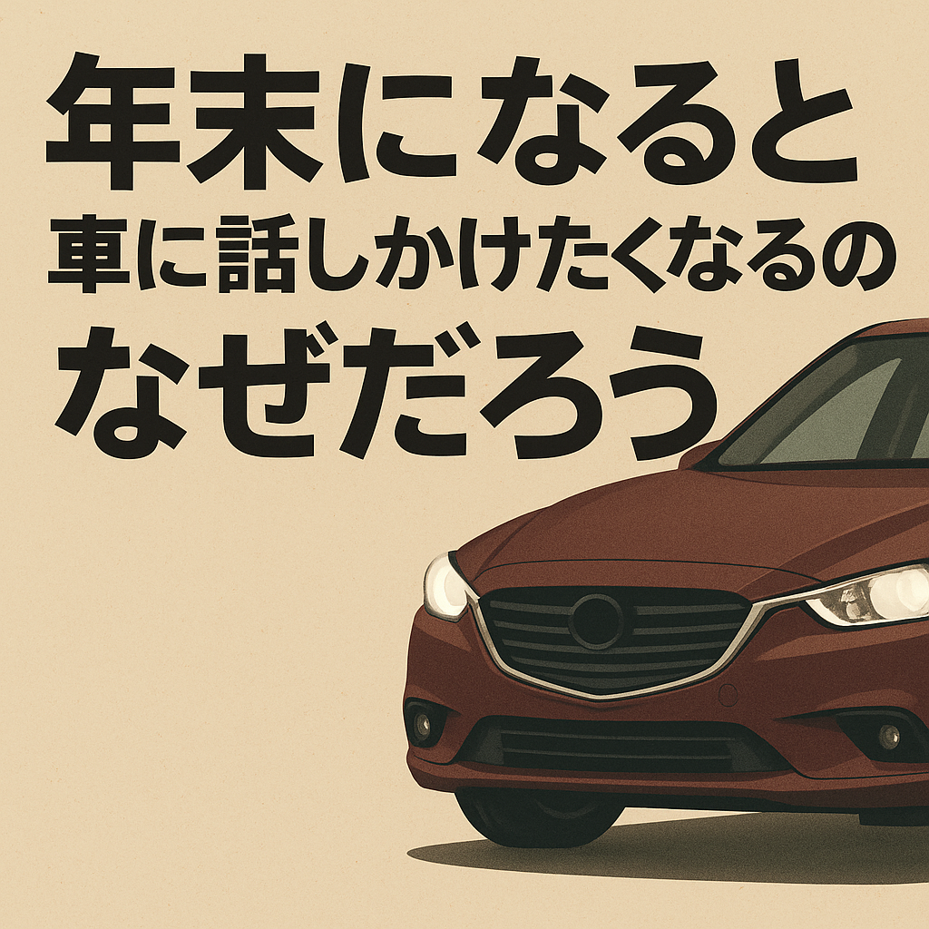 【2025年版】年末になると車に話しかけたくなるのはなぜだろう｜僕が感じる“カーライフの原点”の話