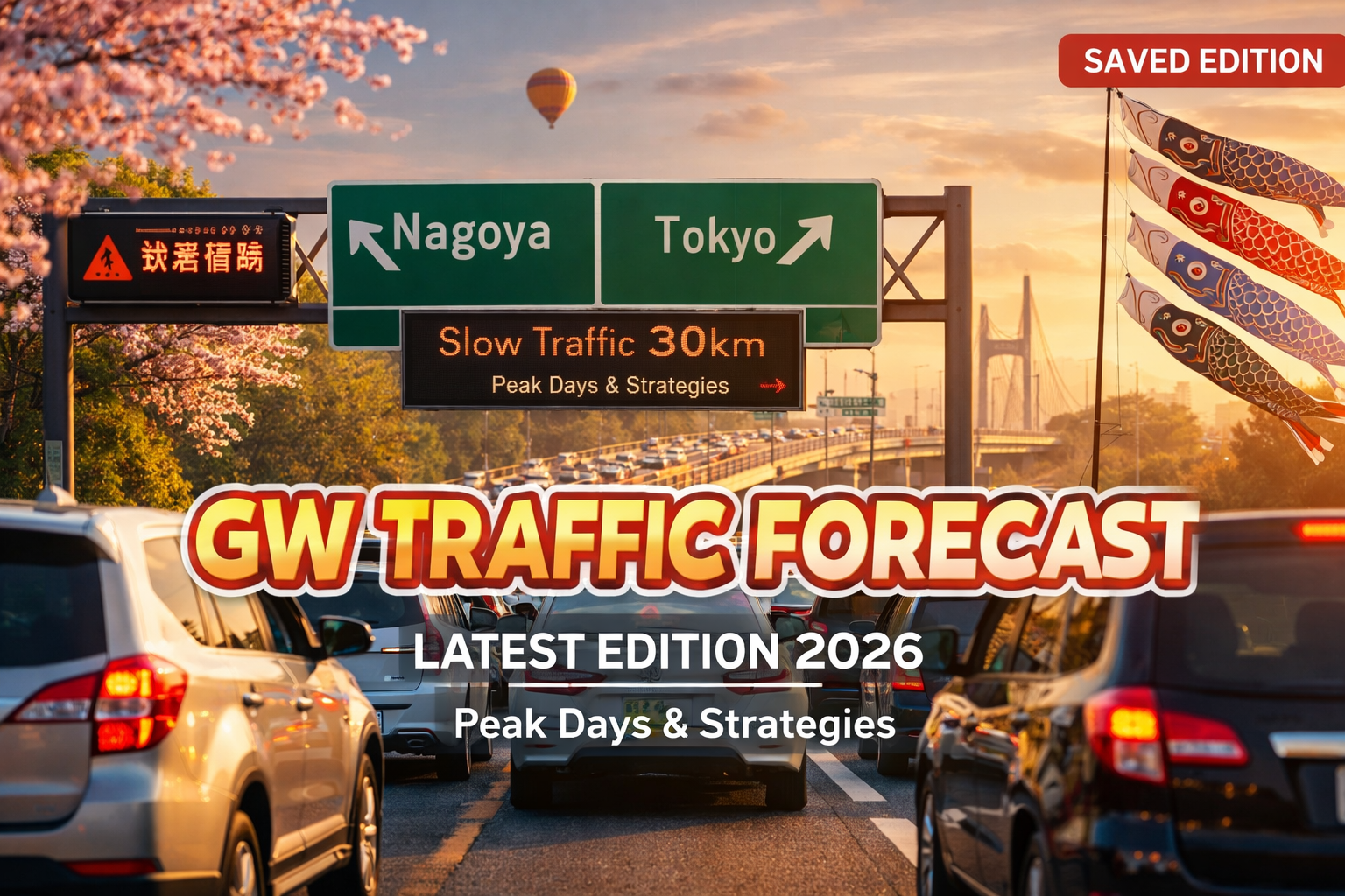 2026年ゴールデンウィーク高速道路渋滞予想｜ピーク日と回避方法まとめ