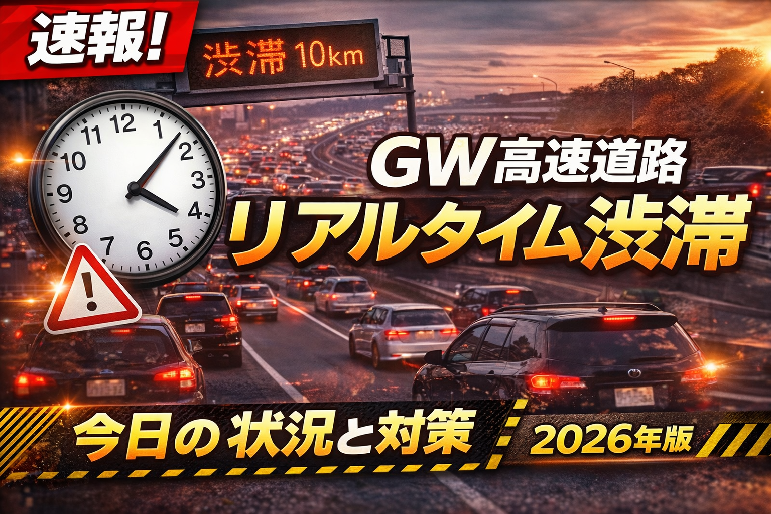 GW高速道路リアルタイム渋滞｜今日の傾向と対策まとめ【2026年版】