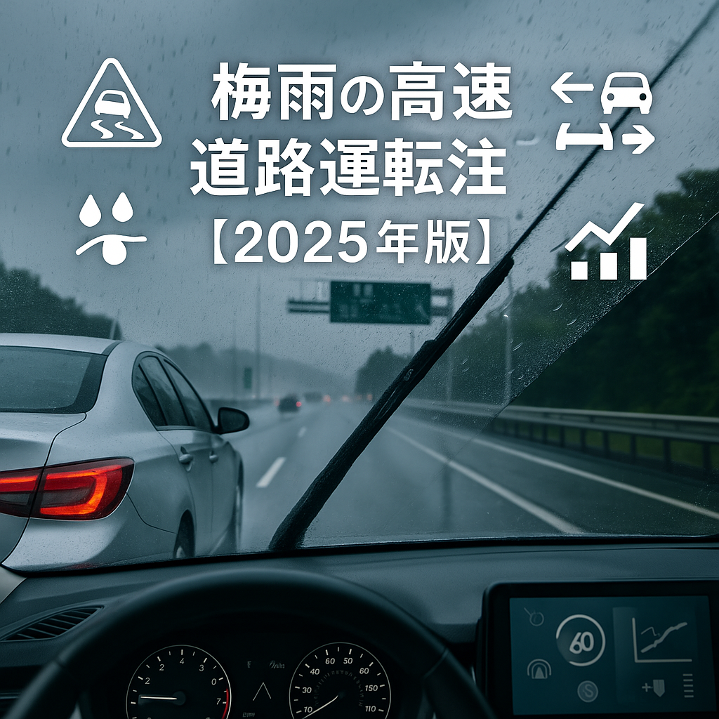 梅雨の高速道路運転注意点
