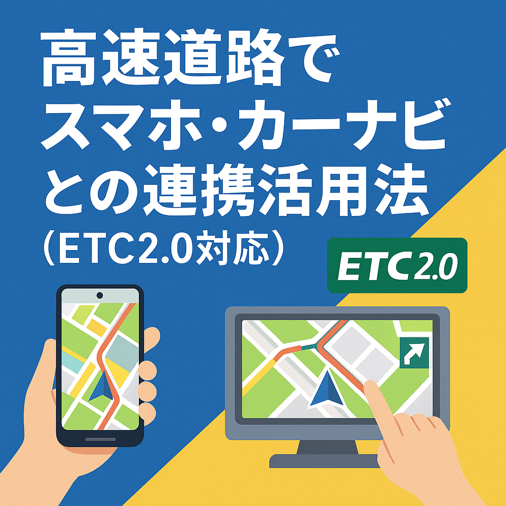 高速道路でスマホ・カーナビとの連携活用法（ETC2.0対応）