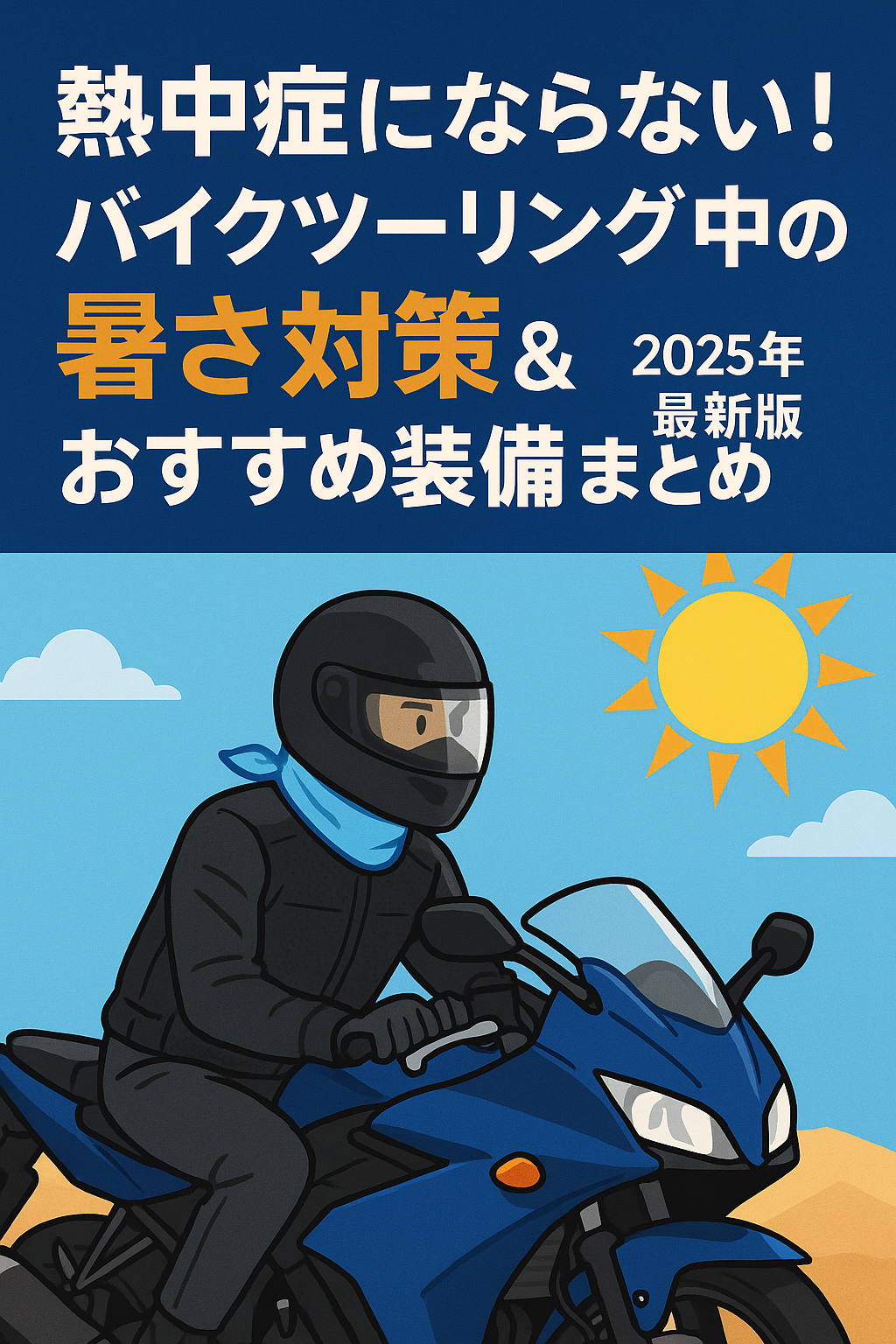 熱中症にならない！バイクツーリング中の暑さ対策＆おすすめ装備まとめ【2025年最新版】