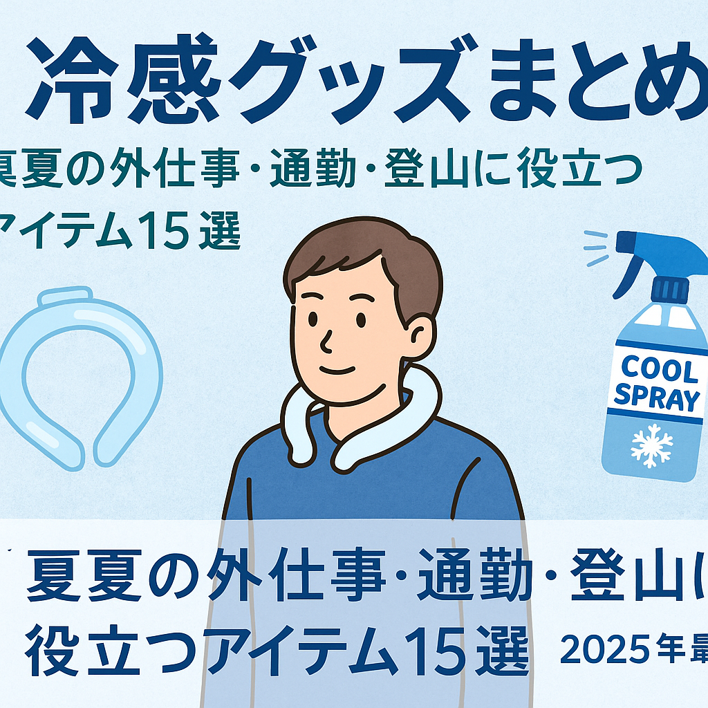 【冷感グッズまとめ】真夏の外仕事・通勤・登山に役立つアイテム15選【2025年最新版】
