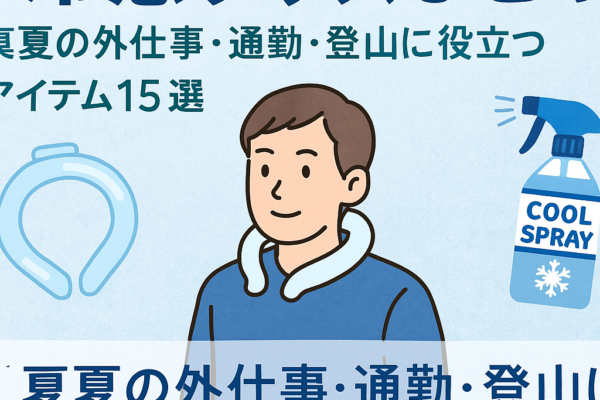 【冷感グッズまとめ】真夏の外仕事・通勤・登山に役立つアイテム15選【2025年最新版】
