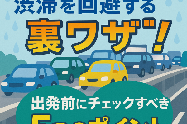 【2025年版】高速道路の渋滞を回避する裏ワザ！出発前にチェックすべき5つのポイント