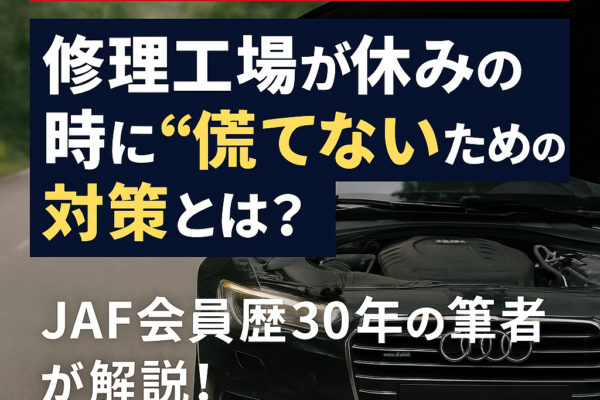 お盆の輸入車トラブルに要注意！休業時でも慌てない対策まとめ【JAF会員30年が解説】