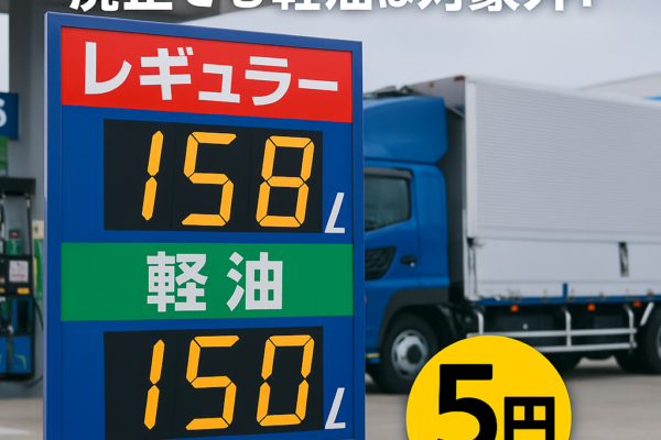 ガソリン暫定税率は11/1廃止へ。でも軽油は据え置き？価格差ほぼ5円の理由とこれから