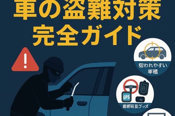 【2025年最新版】車の盗難対策完全ガイド｜狙われやすい車種・最新防犯グッズ・保険対応