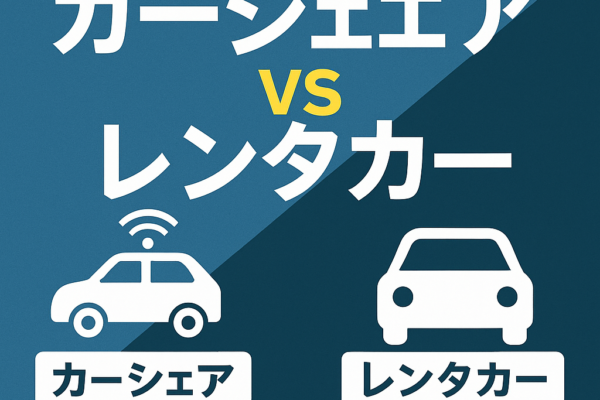 【2025年最新】カーシェア vs レンタカー徹底比較｜料金・保険・長距離利用でお得なのはどっち？