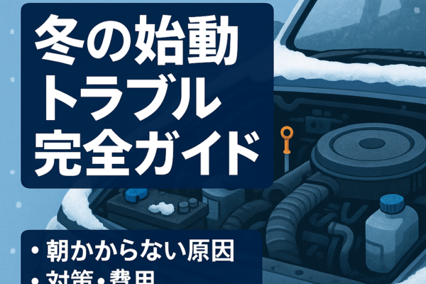 【2025年最新版】冬のエンジン始動トラブル完全ガイド｜朝かからない原因と対策・費用・予防チェックリスト