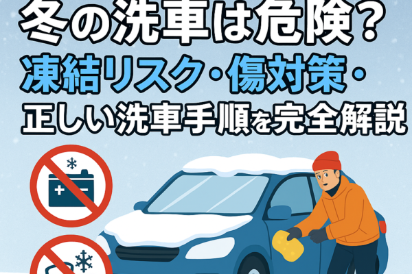 【2025年最新版】冬の洗車は危険？凍結リスク・傷対策・正しい洗車手順を完全解説