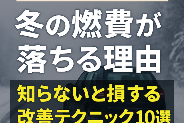 【2025年最新版】冬の燃費が落ちる理由｜知らないと損する改善テクニック10選