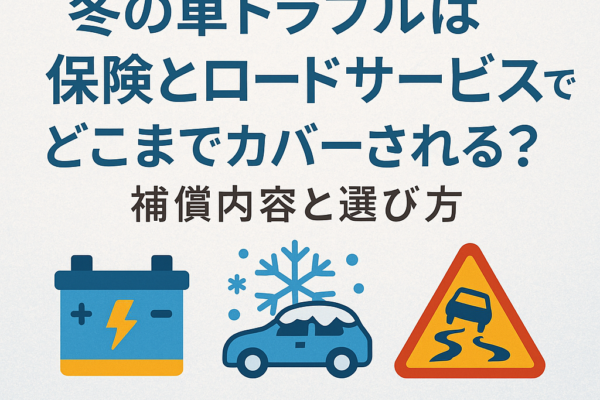 【2025年最新版】冬の車トラブルは保険とロードサービスでどこまでカバーされる？補償内容と選び方