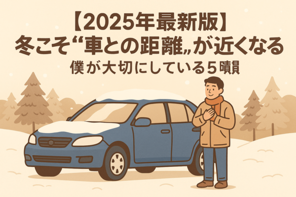 【2025年最新版】冬こそ“車との距離”が近くなる季節｜僕が大切にしている5つの習慣